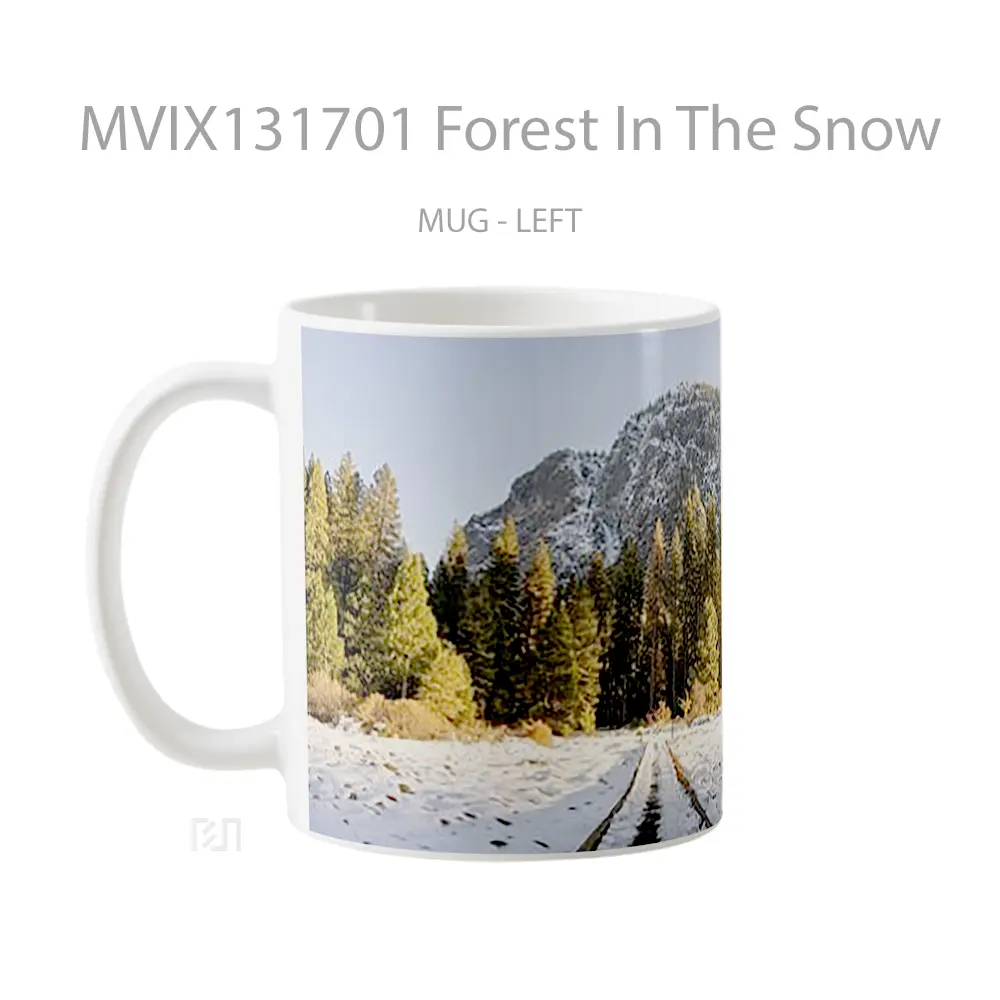 Mug Forest In The Snow Gelas Pemandangan Alam - All-side / Desain