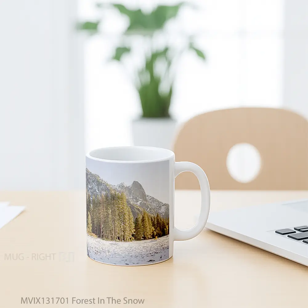 Mug Forest In The Snow Gelas Pemandangan Alam - All-side / Desain