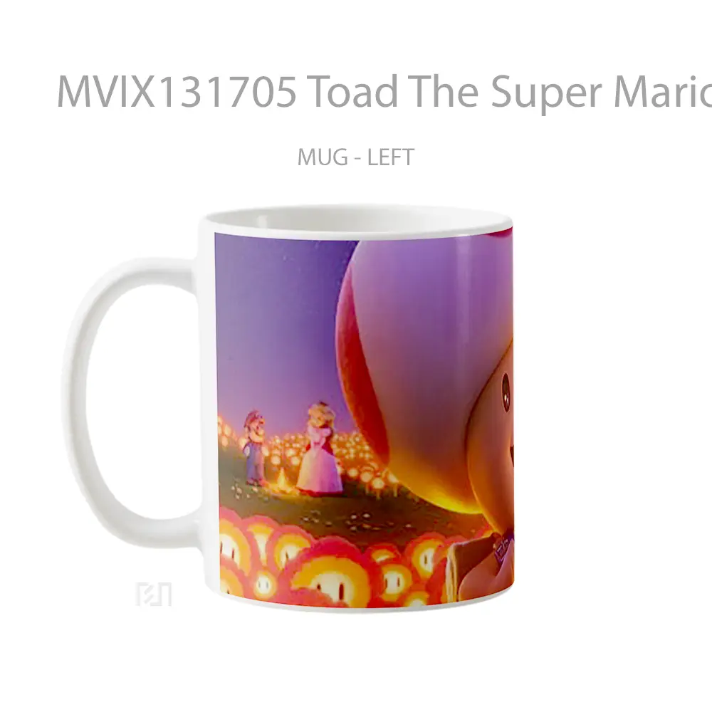 Mug Toad The Super Mario Bros Movie Gelas Keramik Unik - All-side / Desain