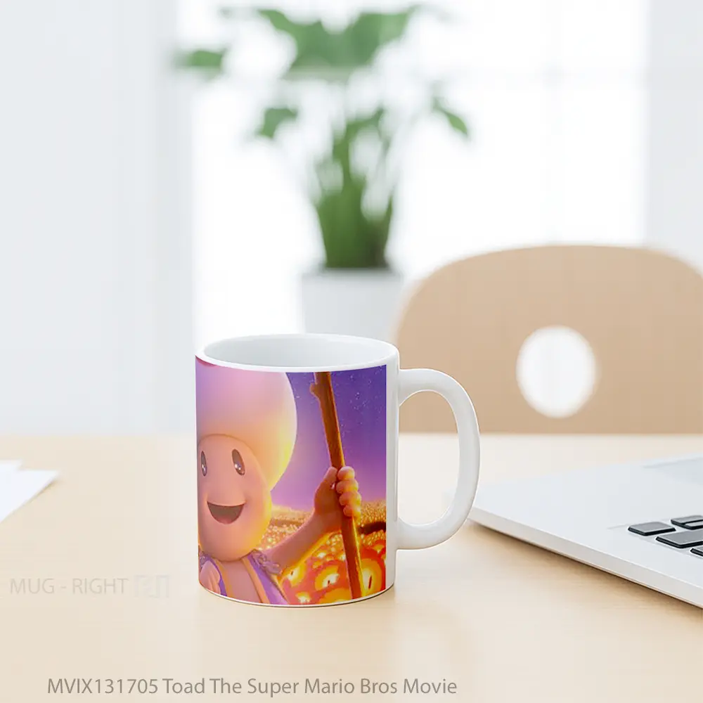 Mug Toad The Super Mario Bros Movie Gelas Keramik Unik - All-side / Desain