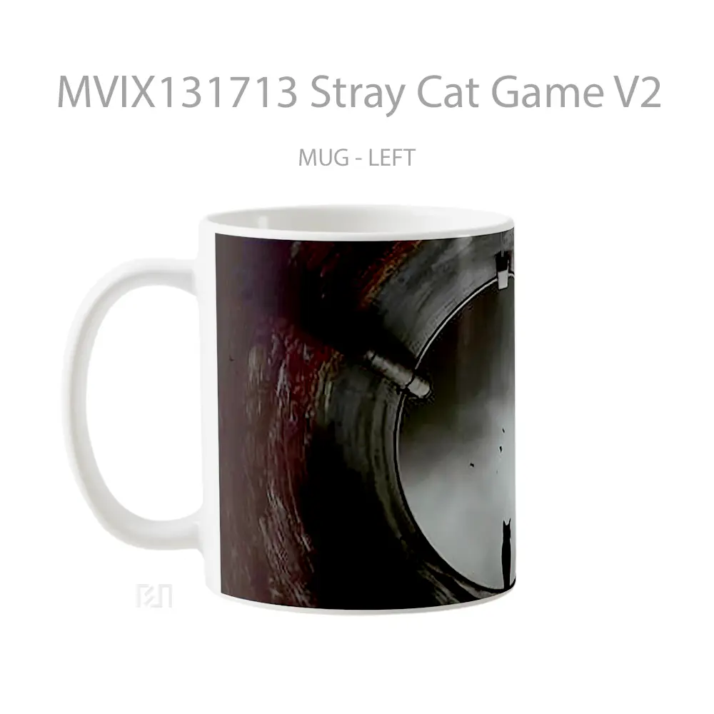 Mug Stray Cat Game V2 Cangkir Gamer - All-side / Desain