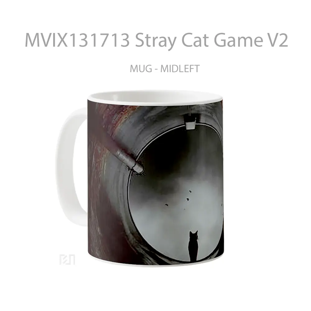 Mug Stray Cat Game V2 Cangkir Gamer - All-side / Desain
