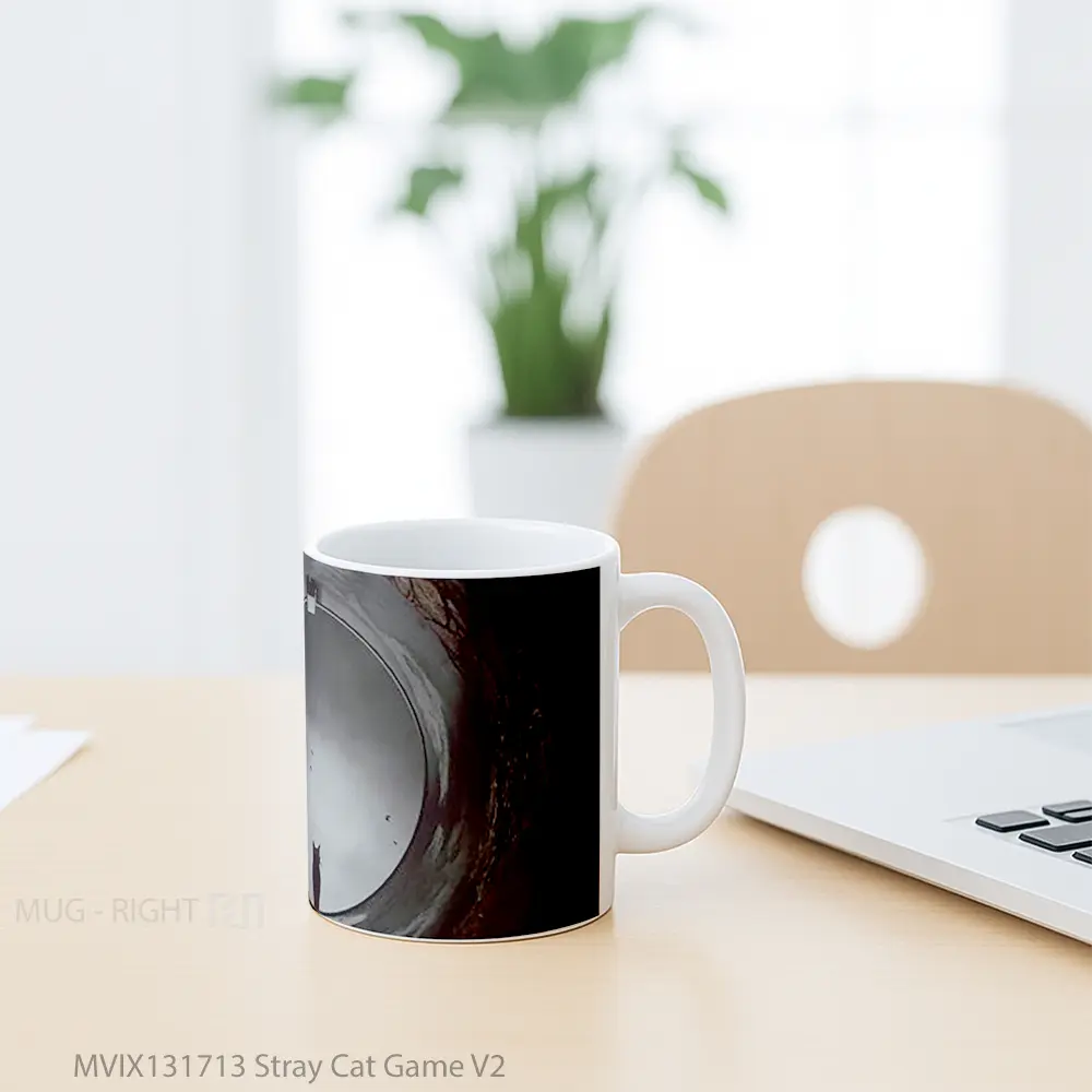 Mug Stray Cat Game V2 Cangkir Gamer - All-side / Desain