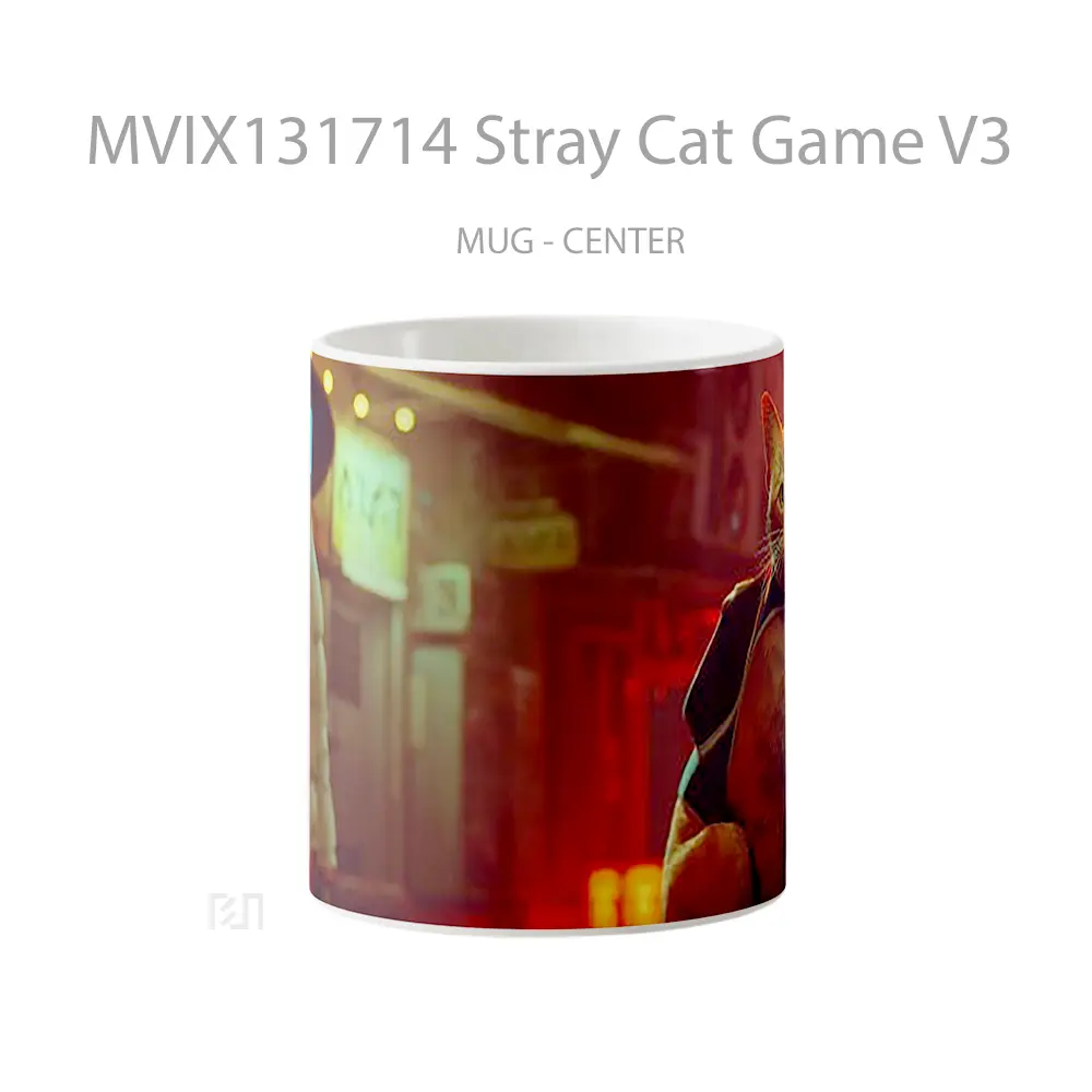 Mug Stray Cat Game V3 Cangkir Gamer