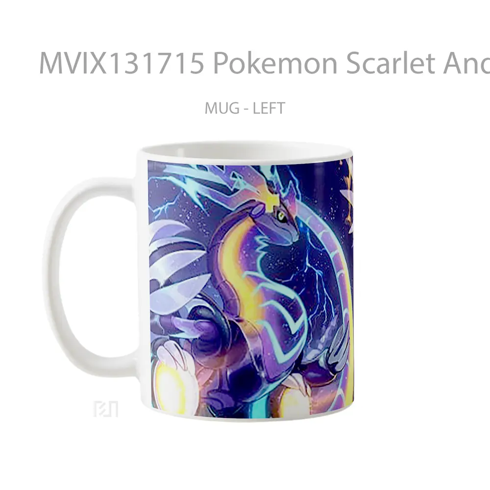 Mug Pokemon Scarlet And Violet V1 Cangkir Anime - All-side / Desain