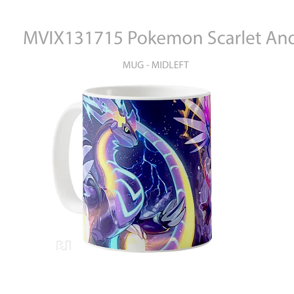 Mug Pokemon Scarlet And Violet V1 Cangkir Anime - All-side / Desain