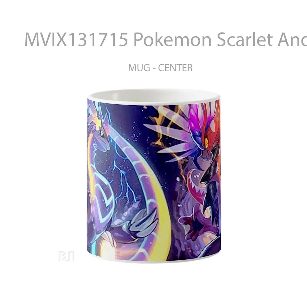 Mug Pokemon Scarlet And Violet V1 Cangkir Anime
