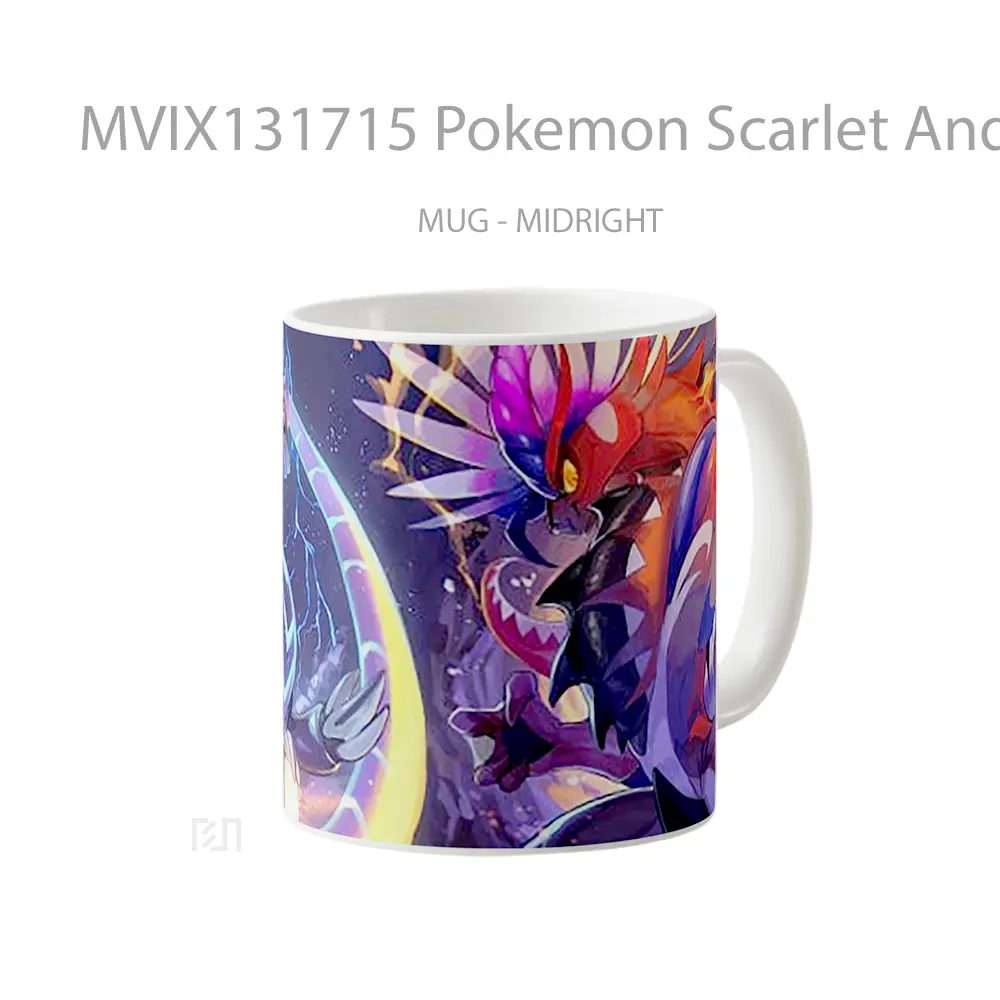 Mug Pokemon Scarlet And Violet V1 Cangkir Anime - All-side / Desain