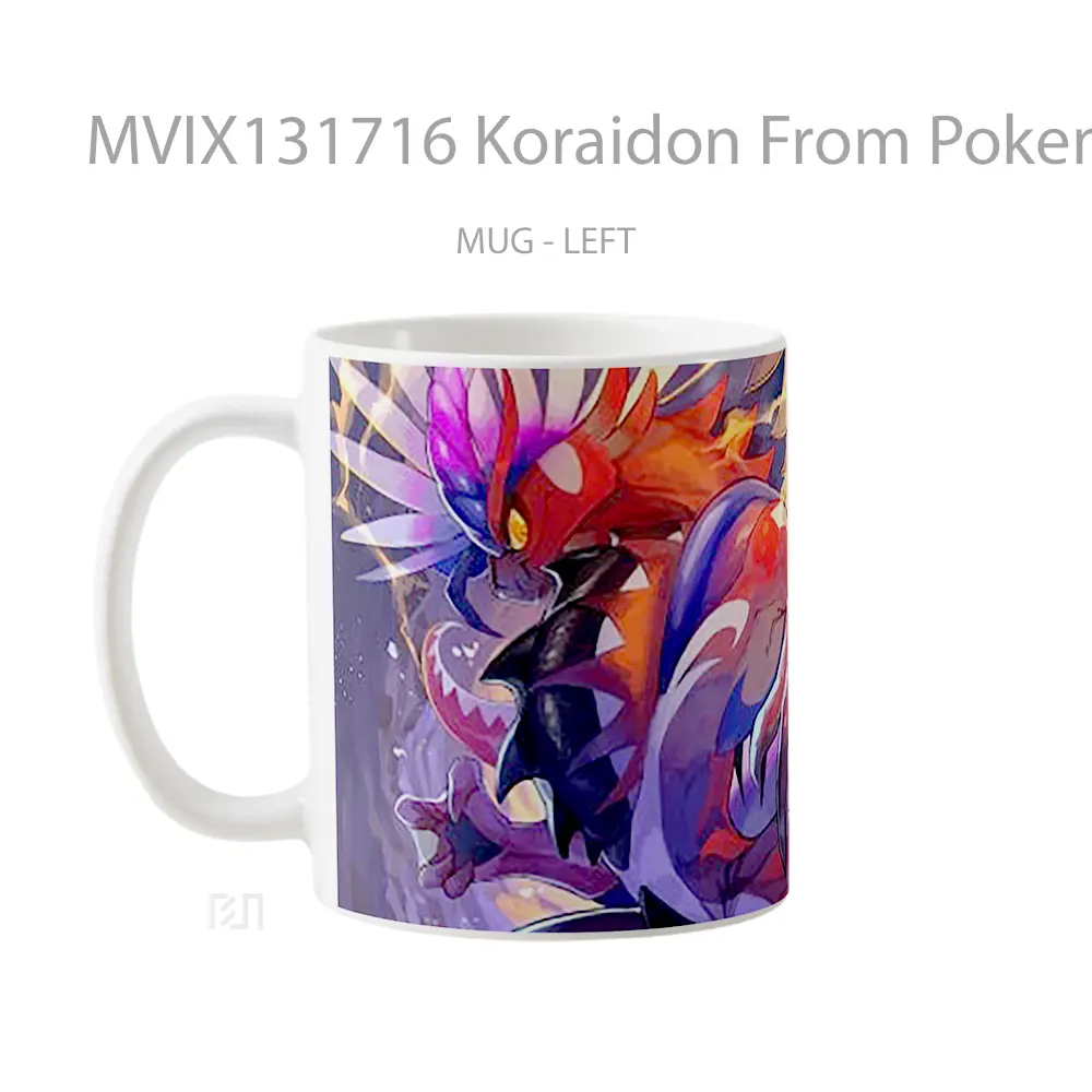 Mug Koraidon From Pokemon Scarlet And Violet V1 Cangkir Anime - All-side / Desain