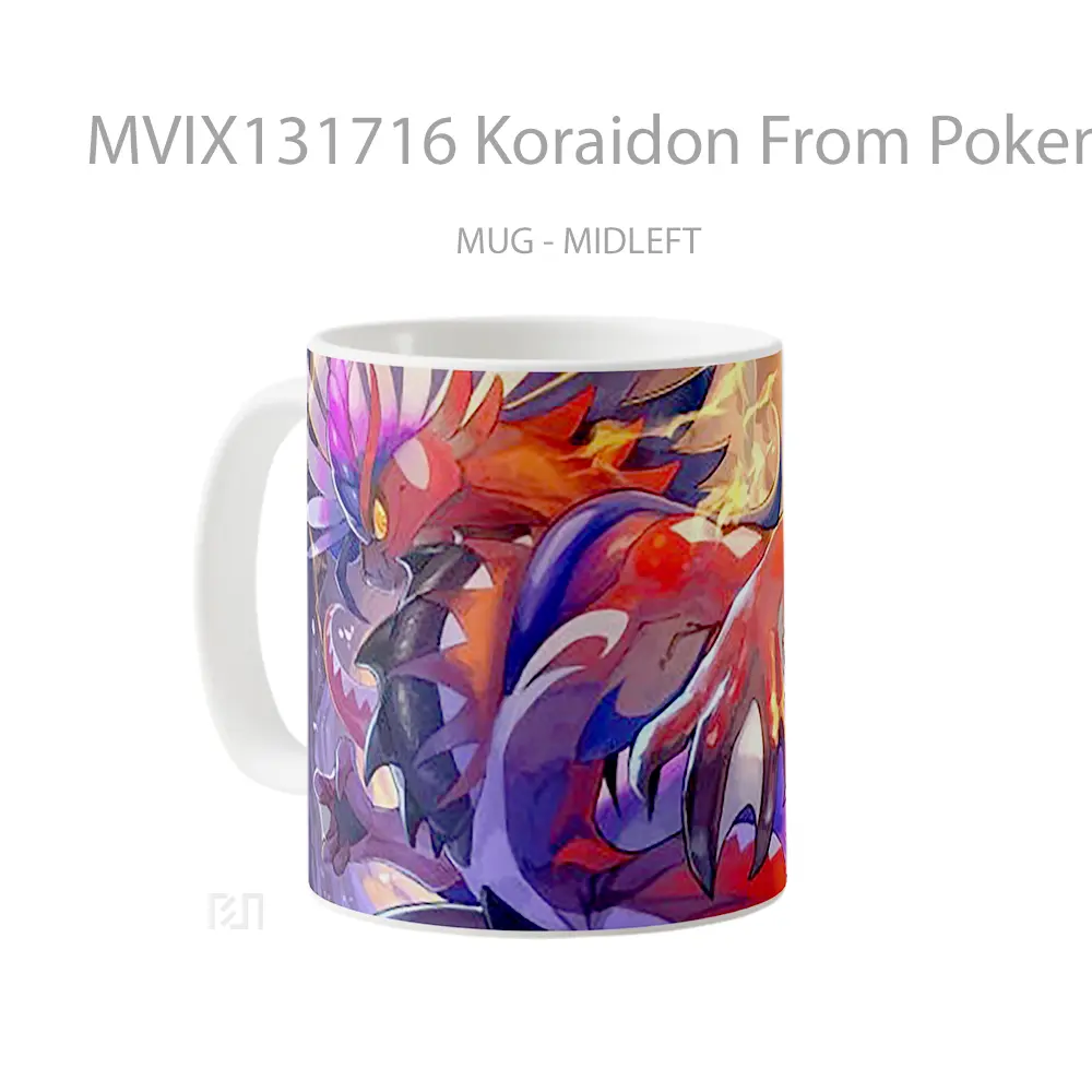 Mug Koraidon From Pokemon Scarlet And Violet V1 Cangkir Anime - All-side / Desain