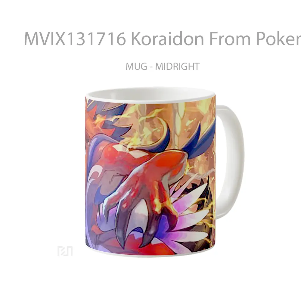 Mug Koraidon From Pokemon Scarlet And Violet V1 Cangkir Anime - All-side / Desain