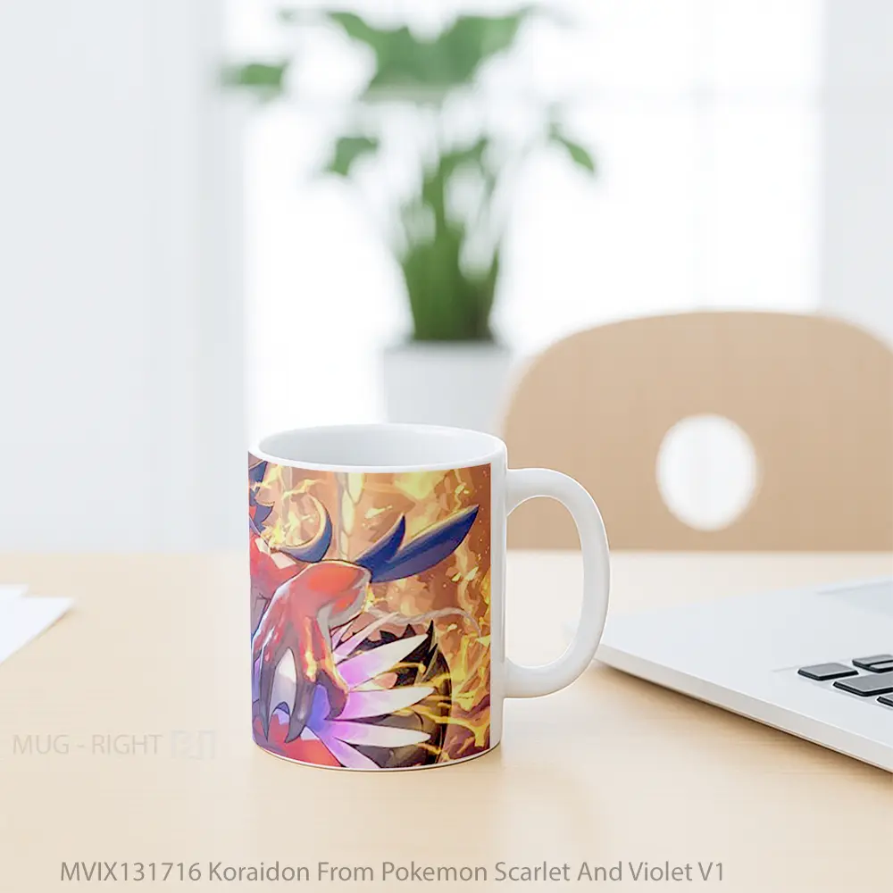 Mug Koraidon From Pokemon Scarlet And Violet V1 Cangkir Anime - All-side / Desain
