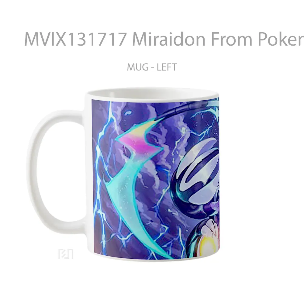 Mug Miraidon From Pokemon Scarlet And Violet Cangkir Anime - All-side / Desain