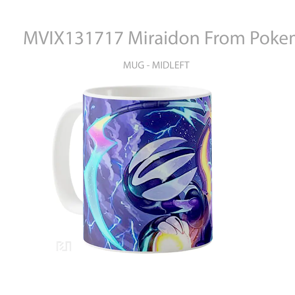 Mug Miraidon From Pokemon Scarlet And Violet Cangkir Anime - All-side / Desain