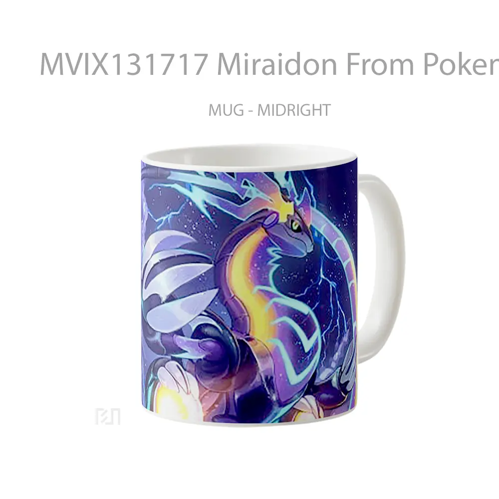 Mug Miraidon From Pokemon Scarlet And Violet Cangkir Anime - All-side / Desain