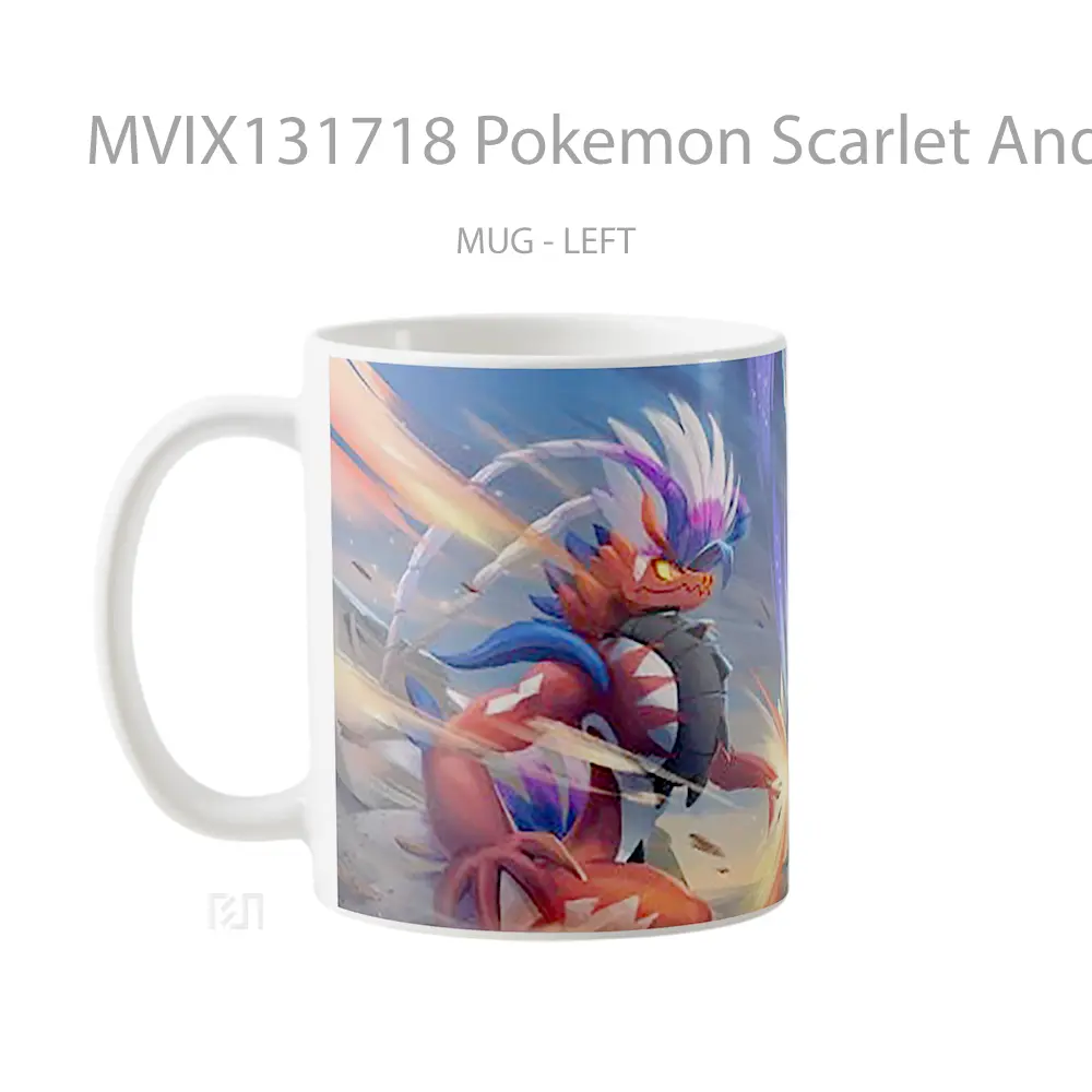 Mug Pokemon Scarlet And Violet V2 Cangkir Anime - All-side / Desain
