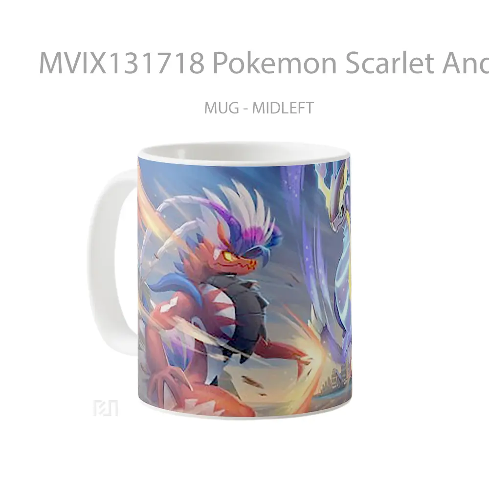 Mug Pokemon Scarlet And Violet V2 Cangkir Anime - All-side / Desain