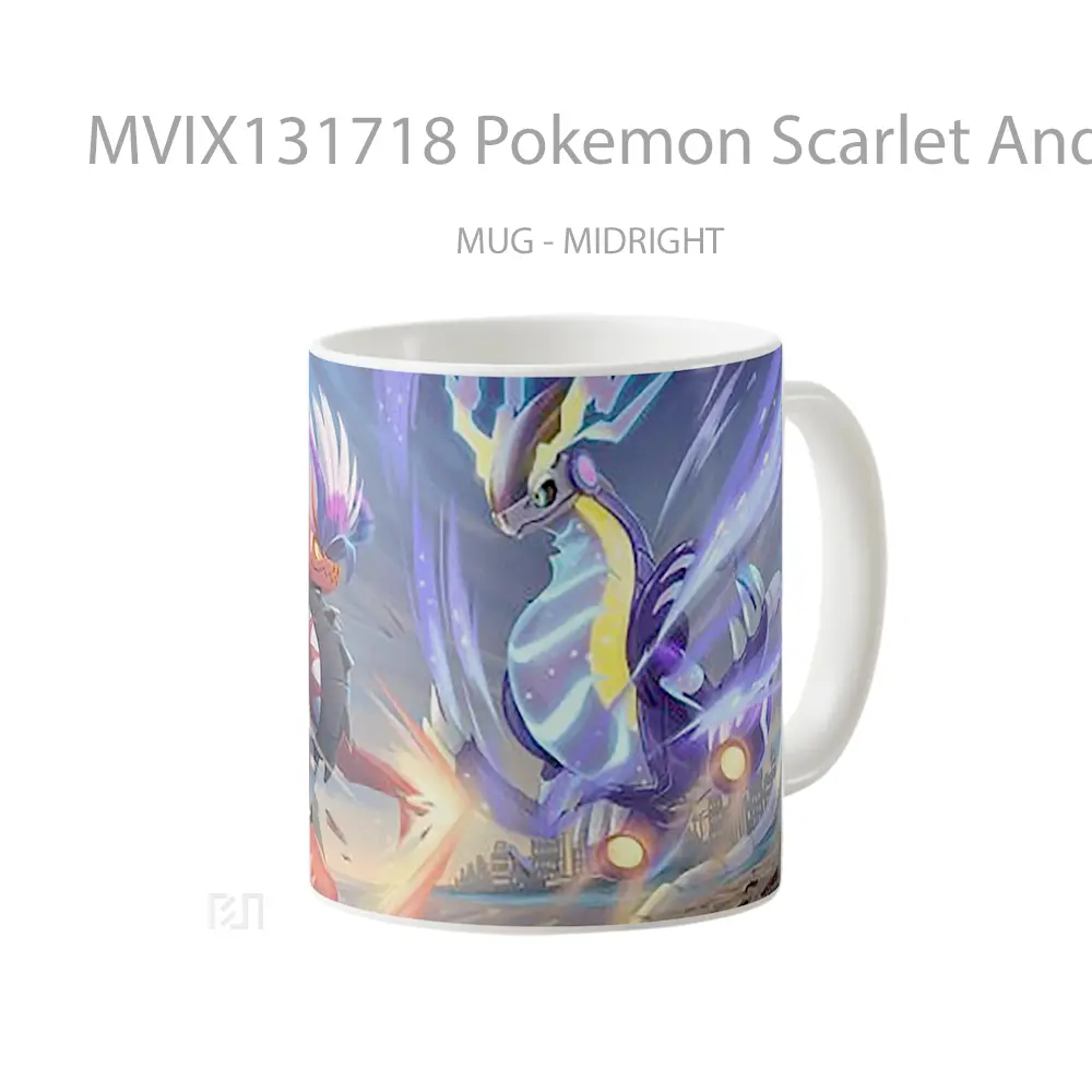 Mug Pokemon Scarlet And Violet V2 Cangkir Anime - All-side / Desain