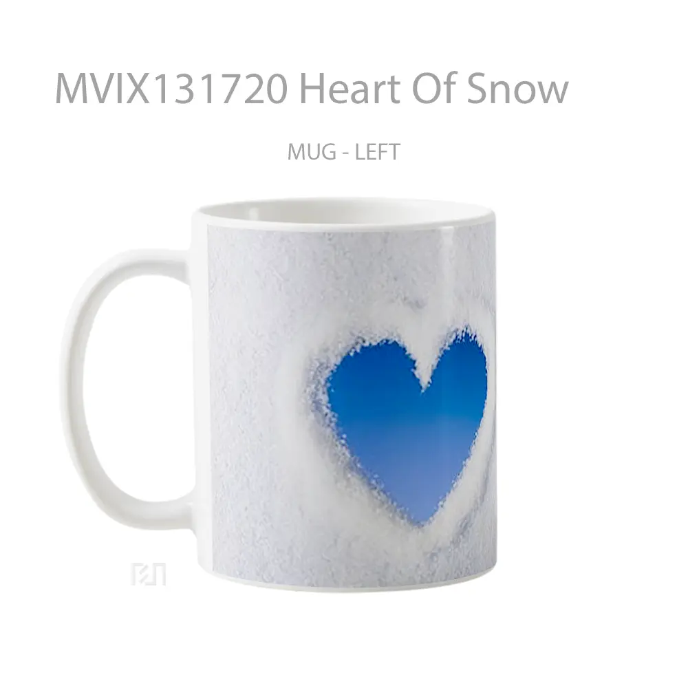 Mug Heart Of Snow Gelas Pemandangan Alam - All-side / Desain