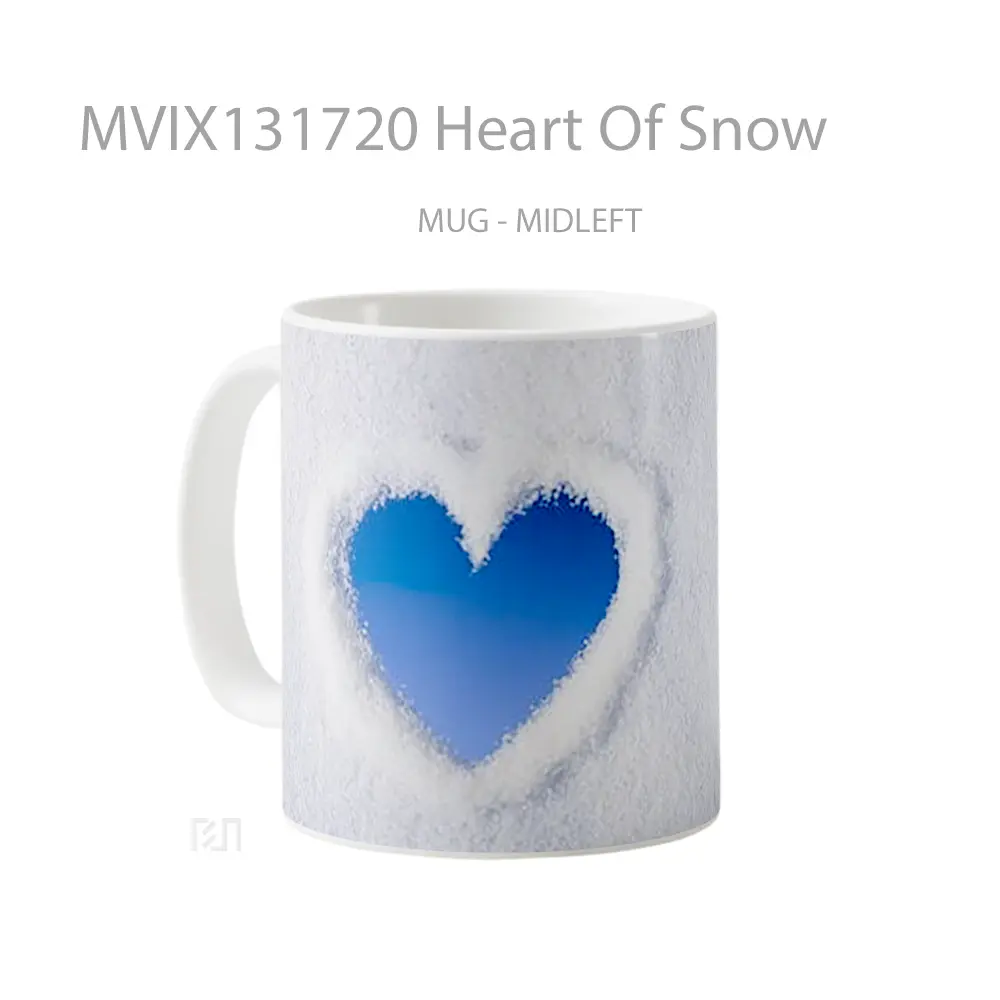 Mug Heart Of Snow Gelas Pemandangan Alam - All-side / Desain