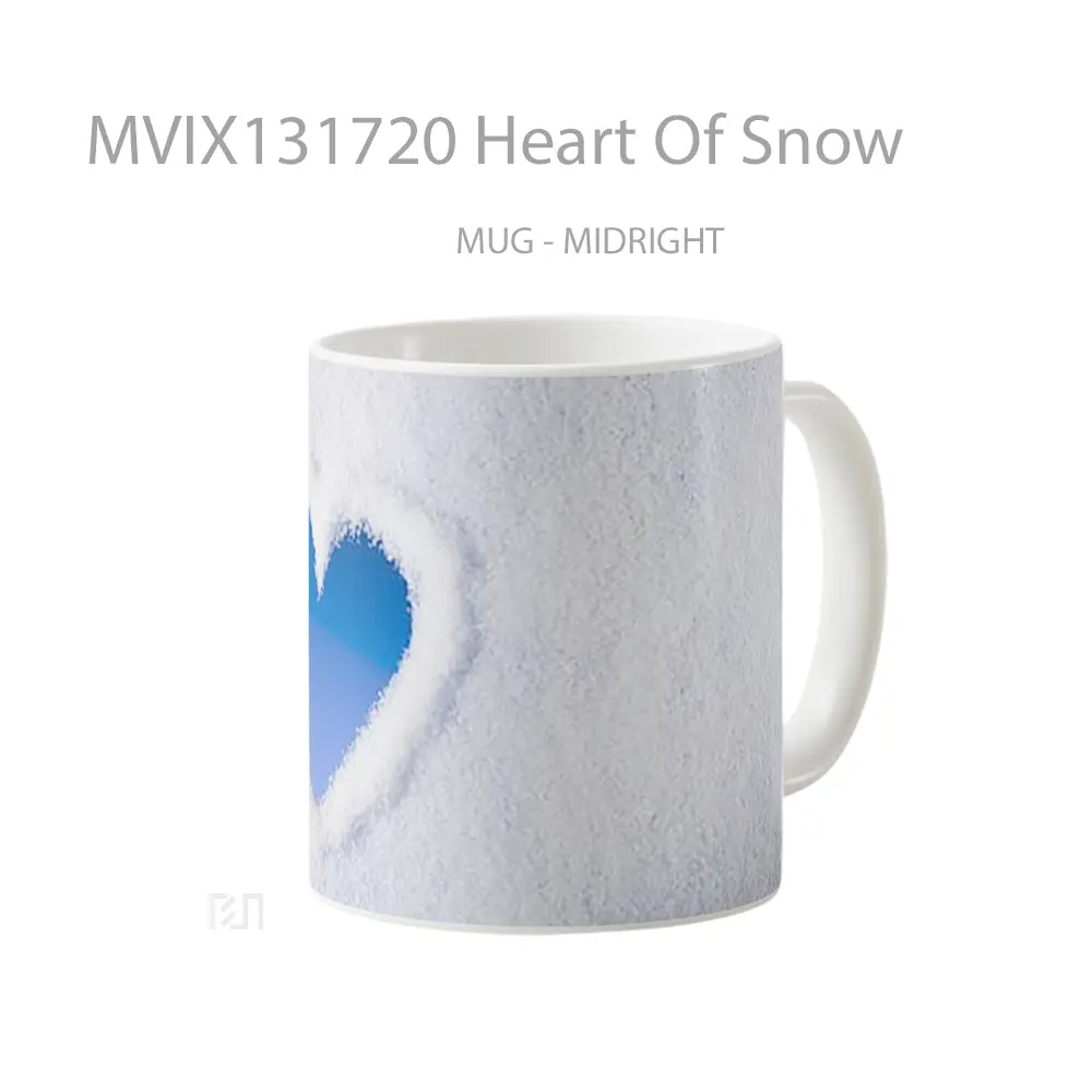 Mug Heart Of Snow Gelas Pemandangan Alam - All-side / Desain