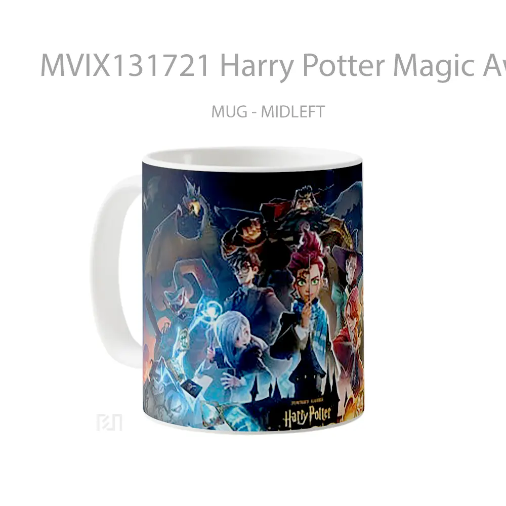 Mug Harry Potter Magic Awakened Cover Gelas Fantasi - All-side / Desain