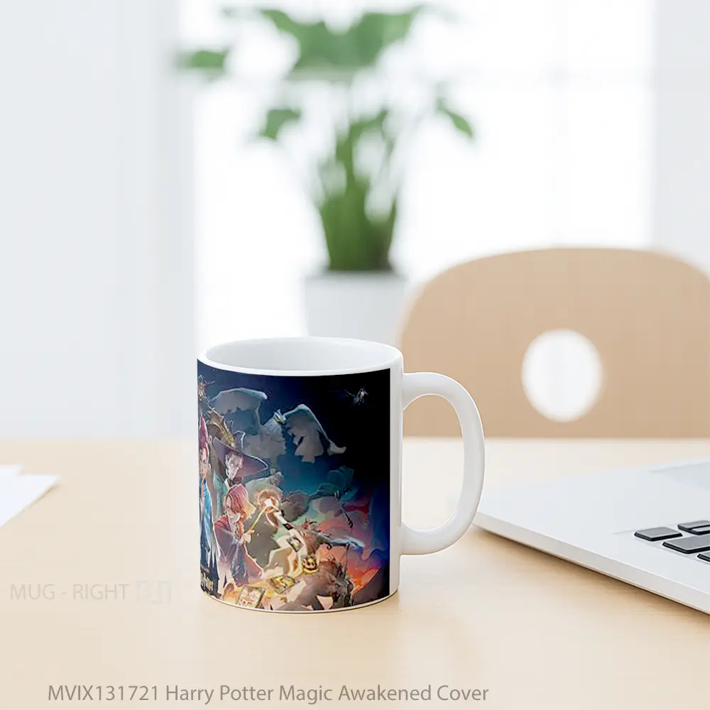 Mug Harry Potter Magic Awakened Cover Gelas Fantasi - All-side / Desain