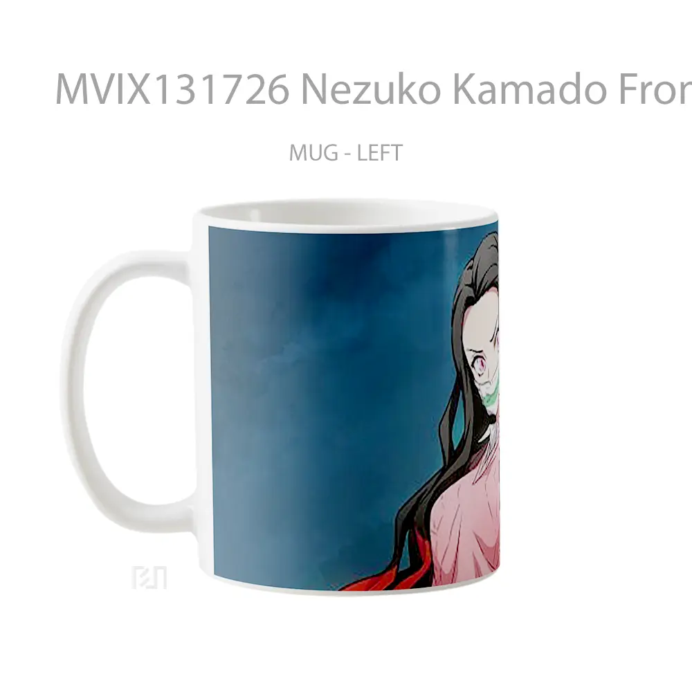 Mug Nezuko Kamado From Kimetsu No Yaiba V1 Cangkir Anime - All-side / Desain