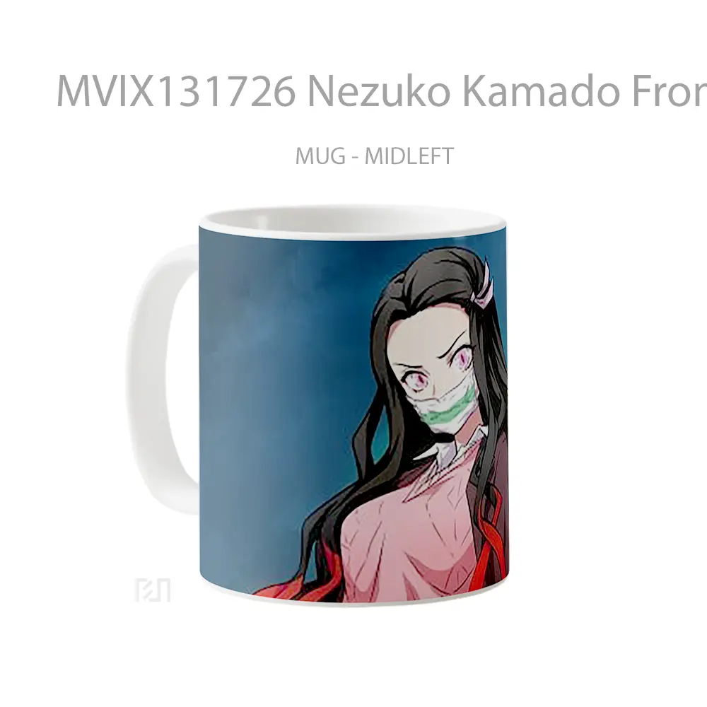 Mug Nezuko Kamado From Kimetsu No Yaiba V1 Cangkir Anime - All-side / Desain