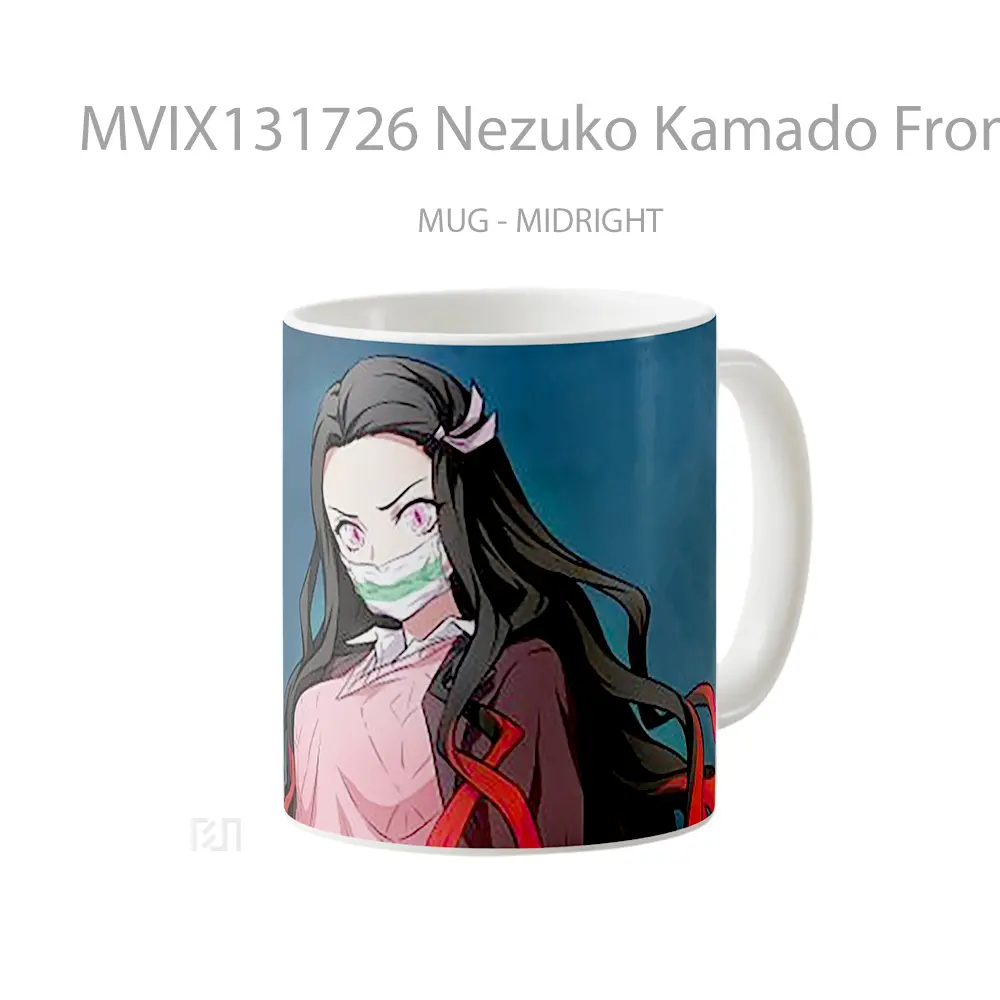 Mug Nezuko Kamado From Kimetsu No Yaiba V1 Cangkir Anime - All-side / Desain