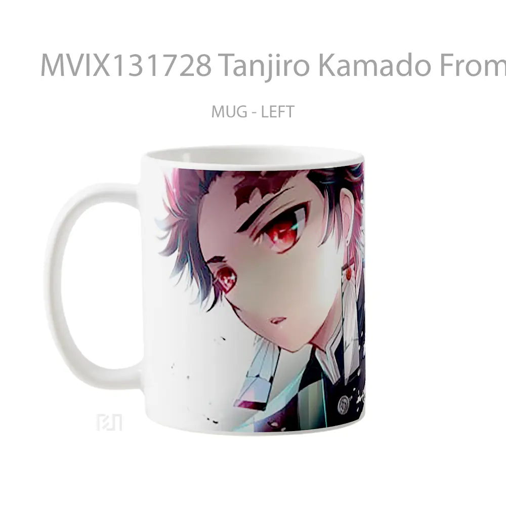 Mug Tanjiro Kamado From Kimetsu No Yaiba V1 Cangkir Anime - All-side / Desain