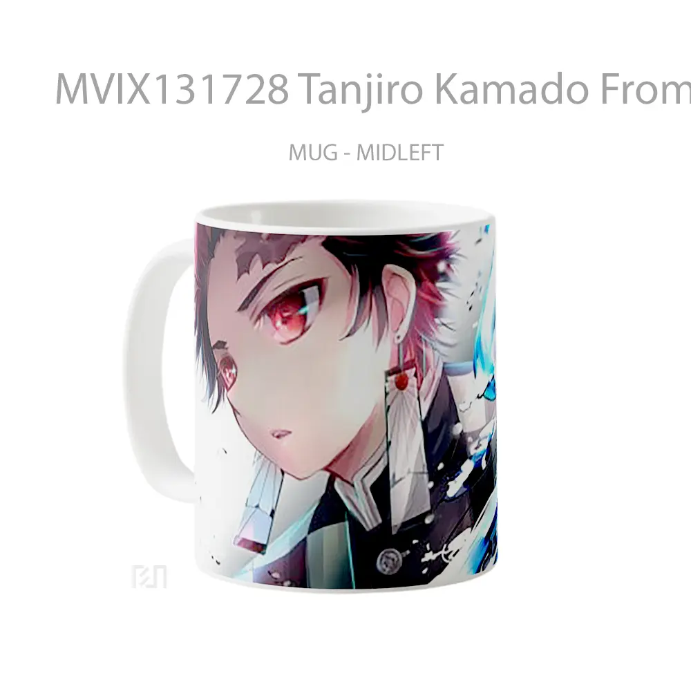 Mug Tanjiro Kamado From Kimetsu No Yaiba V1 Cangkir Anime - All-side / Desain