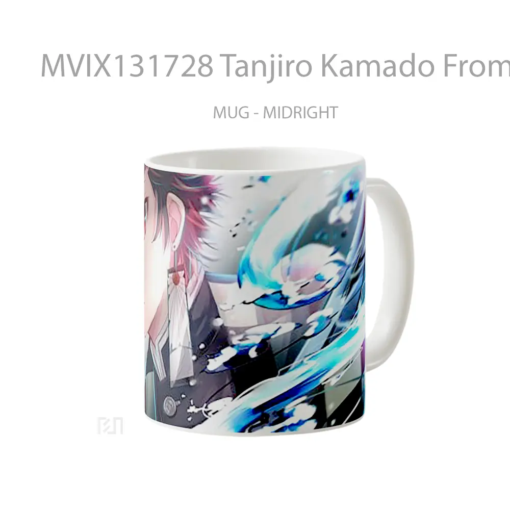 Mug Tanjiro Kamado From Kimetsu No Yaiba V1 Cangkir Anime - All-side / Desain