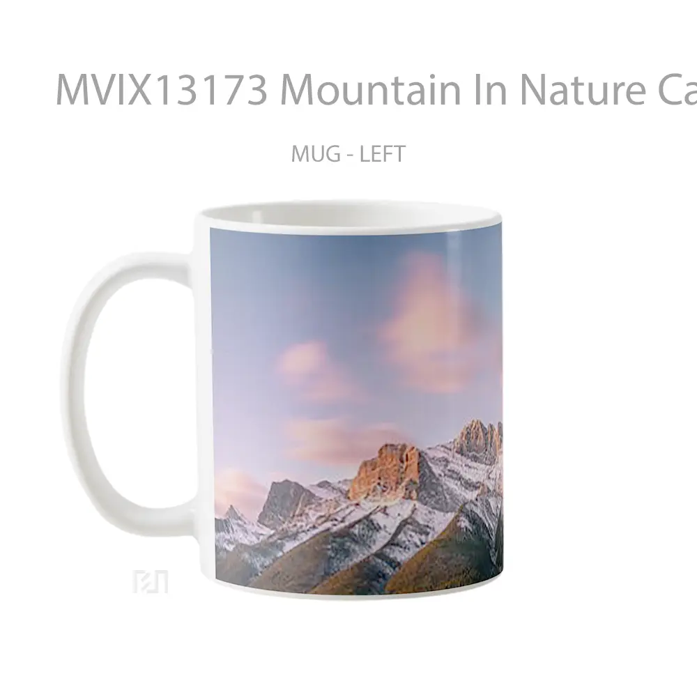 Mug Mountain In Nature Canada Gelas Pemandangan Alam - All-side / Desain