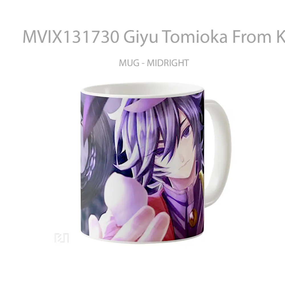 Mug Giyu Tomioka From Kimetsu No Yaiba V1 Cangkir Anime - All-side / Desain