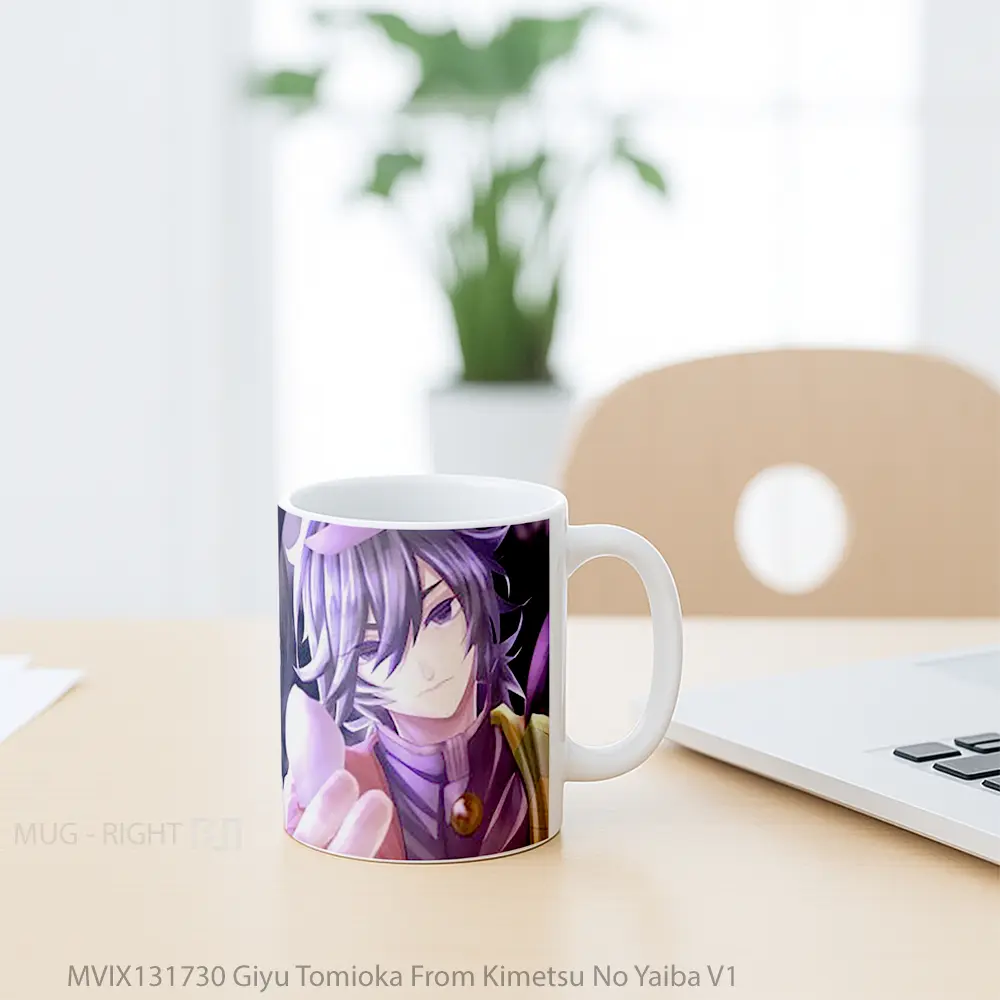 Mug Giyu Tomioka From Kimetsu No Yaiba V1 Cangkir Anime - All-side / Desain