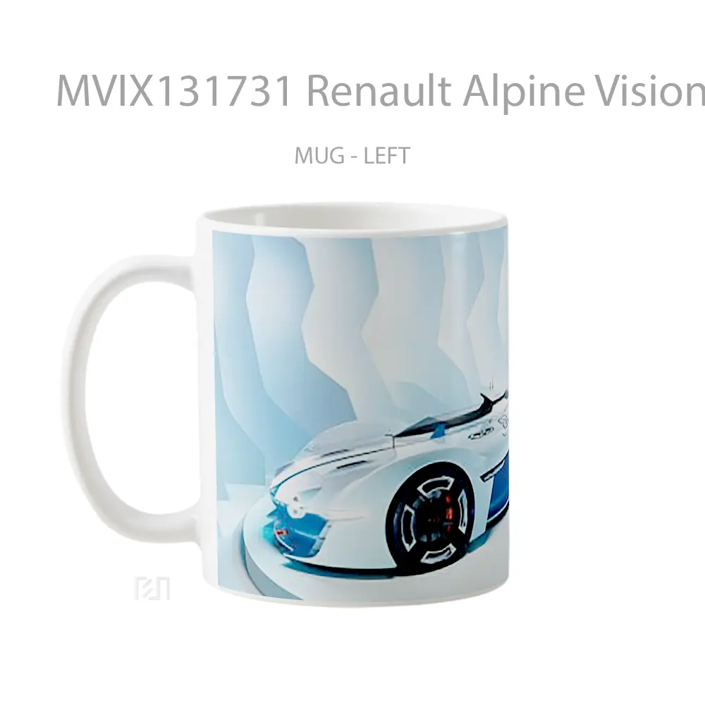 Mug Renault Alpine Vision In Gran Turismo Gelas Superhero - All-side / Desain