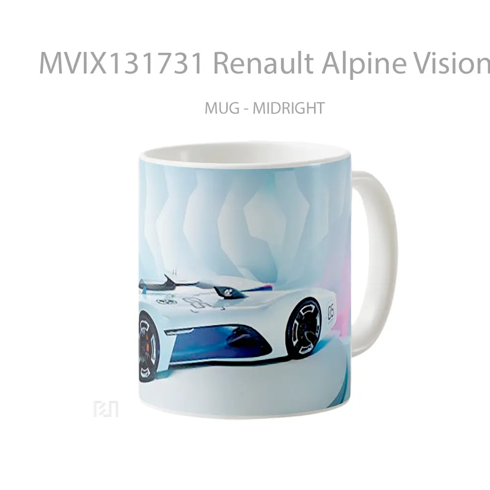 Mug Renault Alpine Vision In Gran Turismo Gelas Superhero - All-side / Desain
