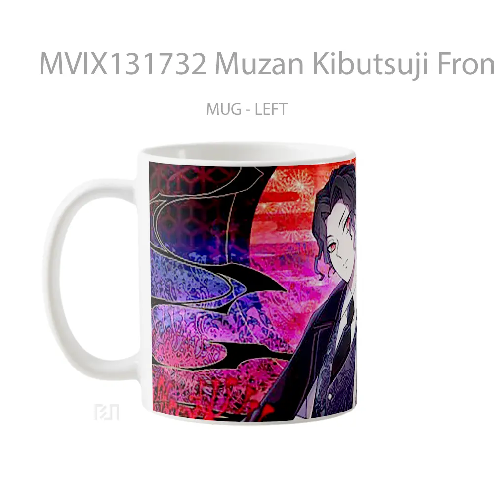 Mug Muzan Kibutsuji From Kimetsu No Yaiba Cangkir Anime - All-side / Desain