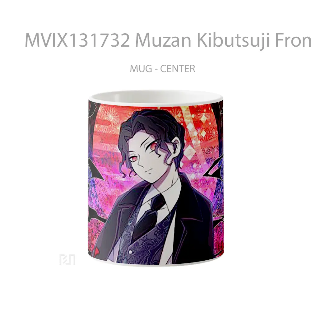 Mug Muzan Kibutsuji From Kimetsu No Yaiba Cangkir Anime