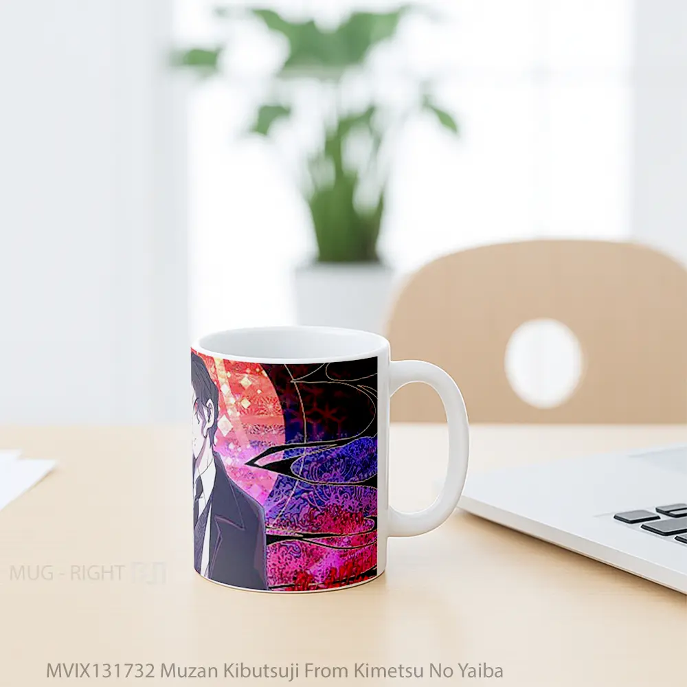 Mug Muzan Kibutsuji From Kimetsu No Yaiba Cangkir Anime - All-side / Desain