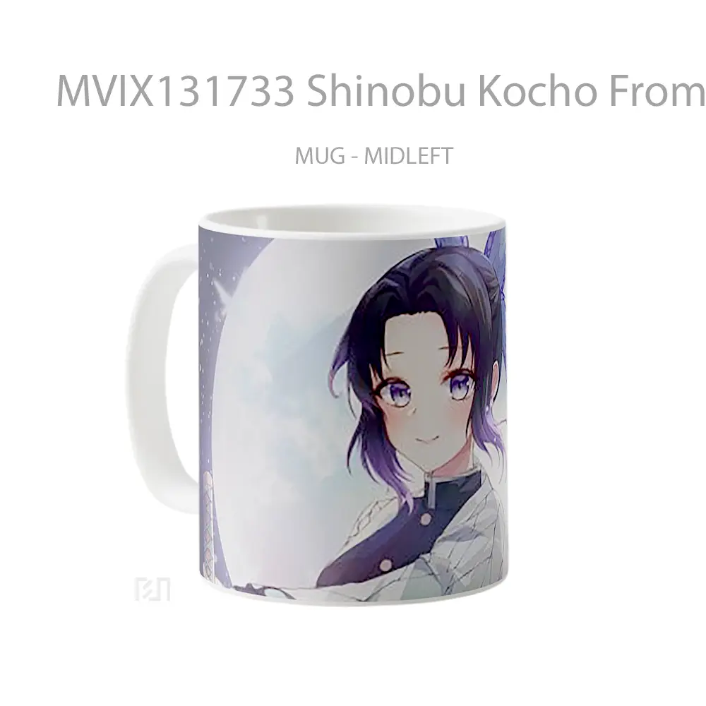 Mug Shinobu Kocho From Kimetsu No Yaiba V1 Cangkir Anime - All-side / Desain