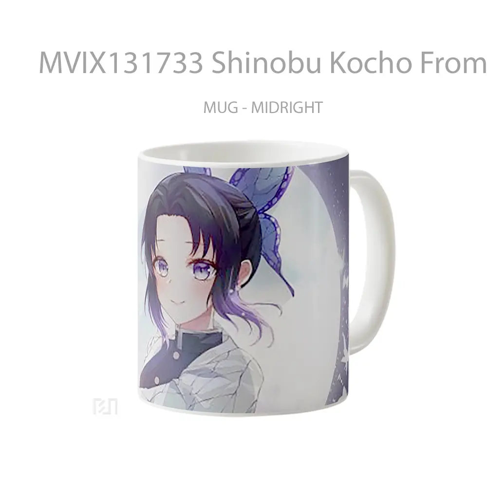 Mug Shinobu Kocho From Kimetsu No Yaiba V1 Cangkir Anime - All-side / Desain