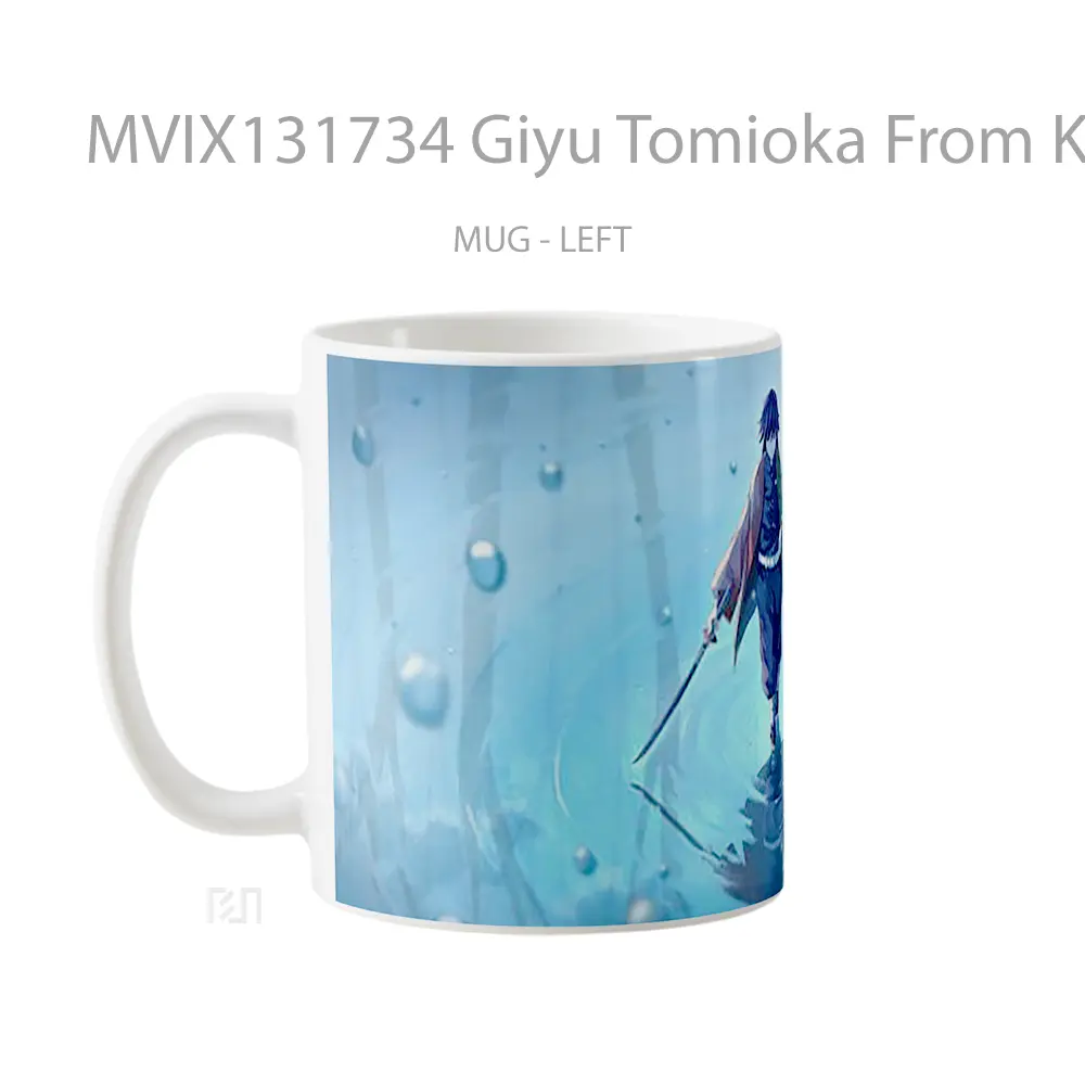 Mug Giyu Tomioka From Kimetsu No Yaiba V2 Cangkir Anime - All-side / Desain