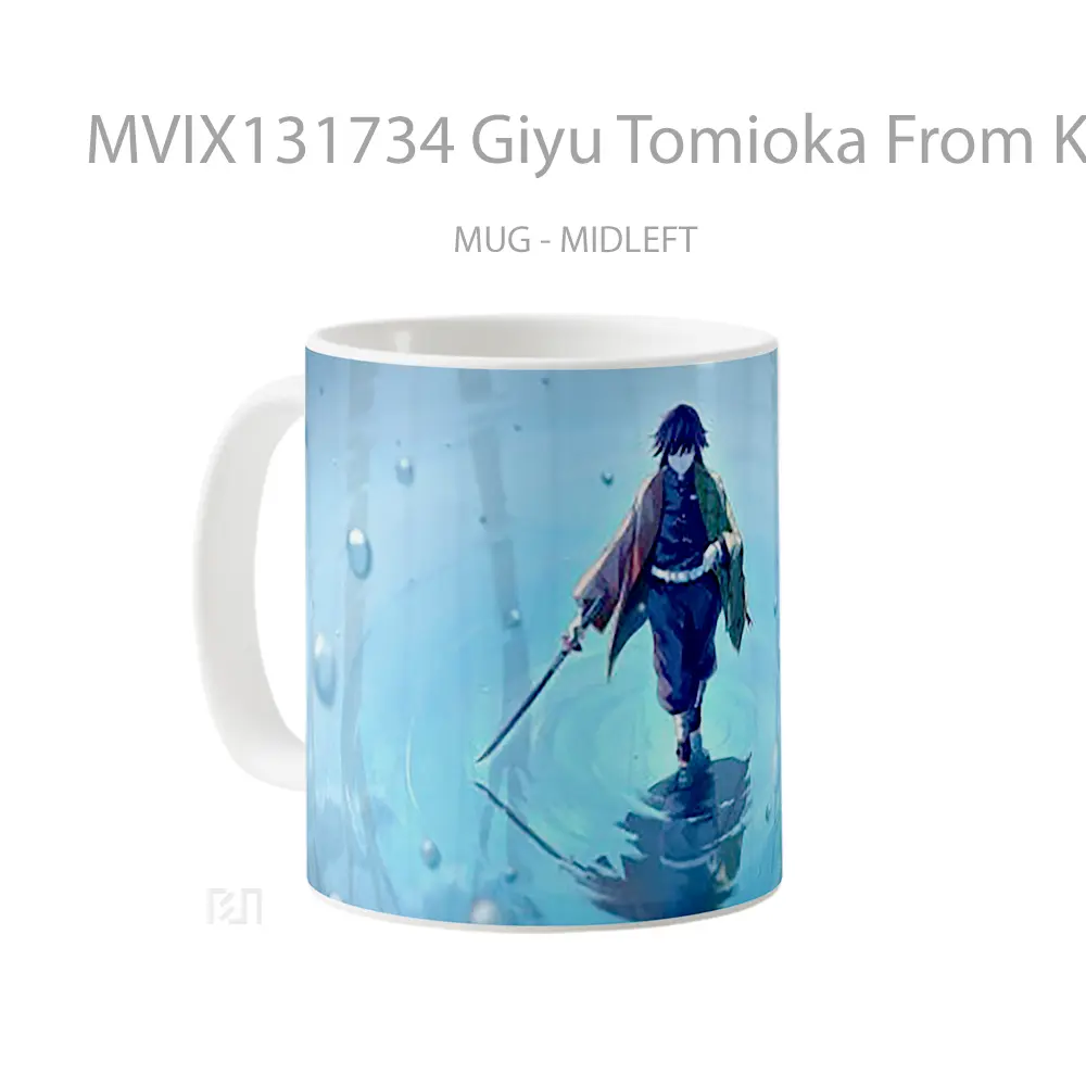 Mug Giyu Tomioka From Kimetsu No Yaiba V2 Cangkir Anime - All-side / Desain