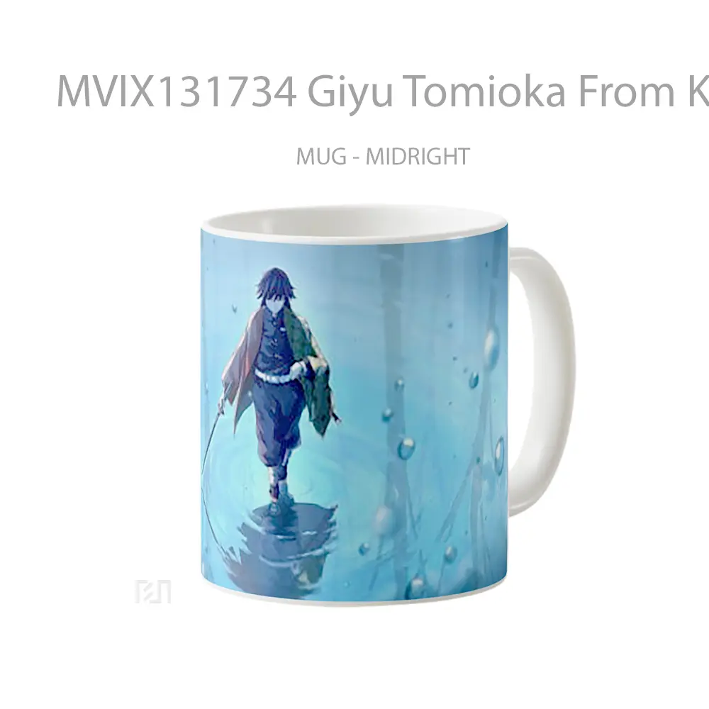 Mug Giyu Tomioka From Kimetsu No Yaiba V2 Cangkir Anime - All-side / Desain