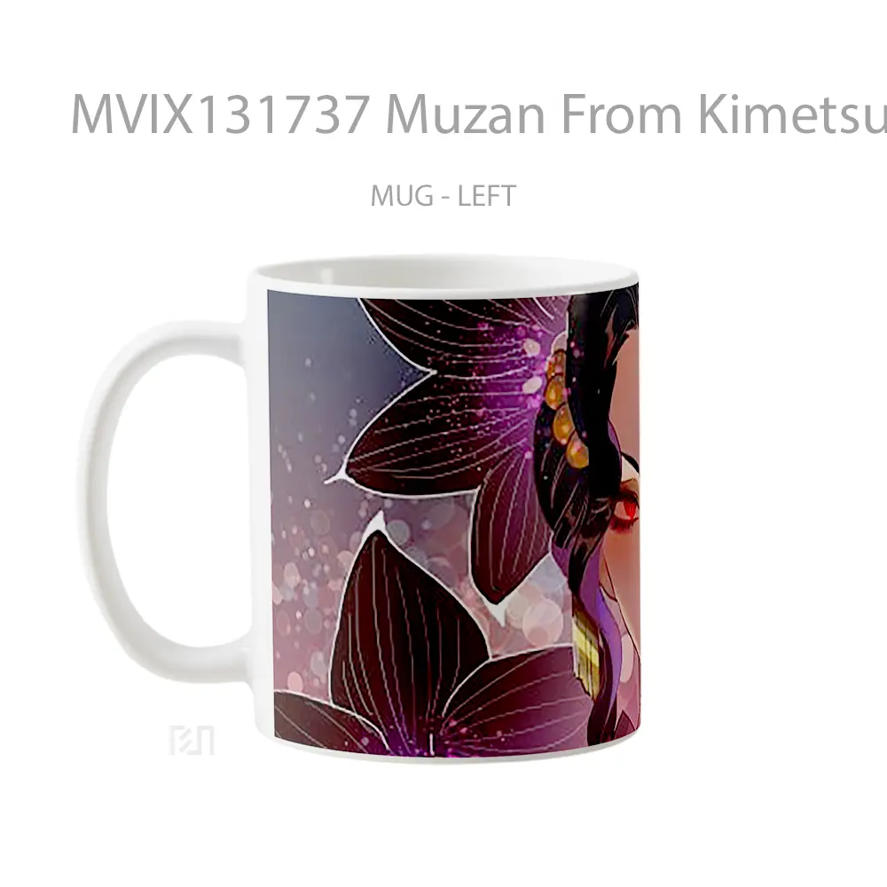 Mug Muzan From Kimetsu No Yaiba Cangkir Anime - All-side / Desain