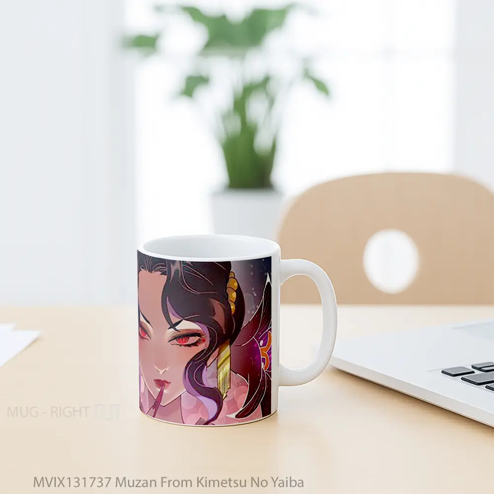 Mug Muzan From Kimetsu No Yaiba Cangkir Anime - All-side / Desain