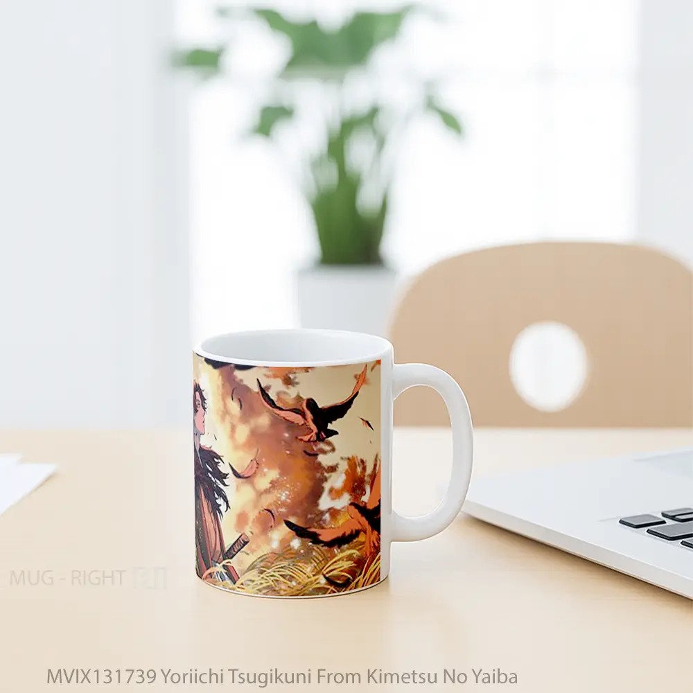 Mug Yoriichi Tsugikuni From Kimetsu No Yaiba Cangkir Anime - All-side / Desain