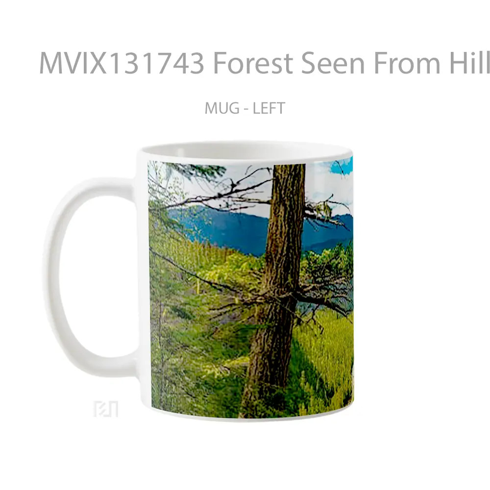 Mug Forest Seen From Hill Gelas Pemandangan Alam - All-side / Desain